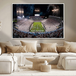Penn Stadium Football Wall Art Canvas Print, Pennsylvania