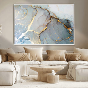 Large Abstract Marble Wall Art Canvas Print for Living Room