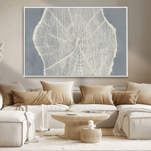 Abstract Tree Ring Wall Art Canvas Print – Nature-Inspired,
