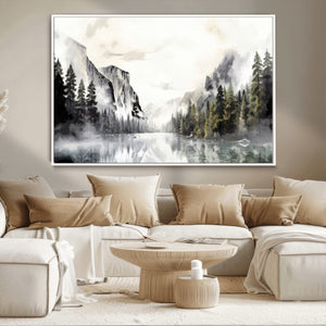 Yosemite Valley Wall Art Canvas Print – Framed and Ready to