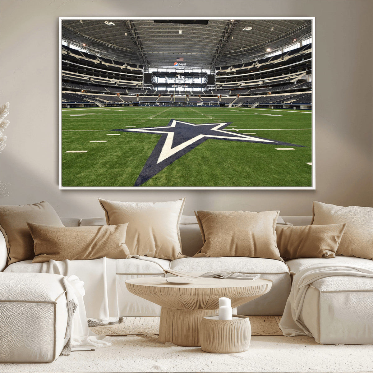 Dallas Cowboys Football Team Print - Arlington AT&T Stadium