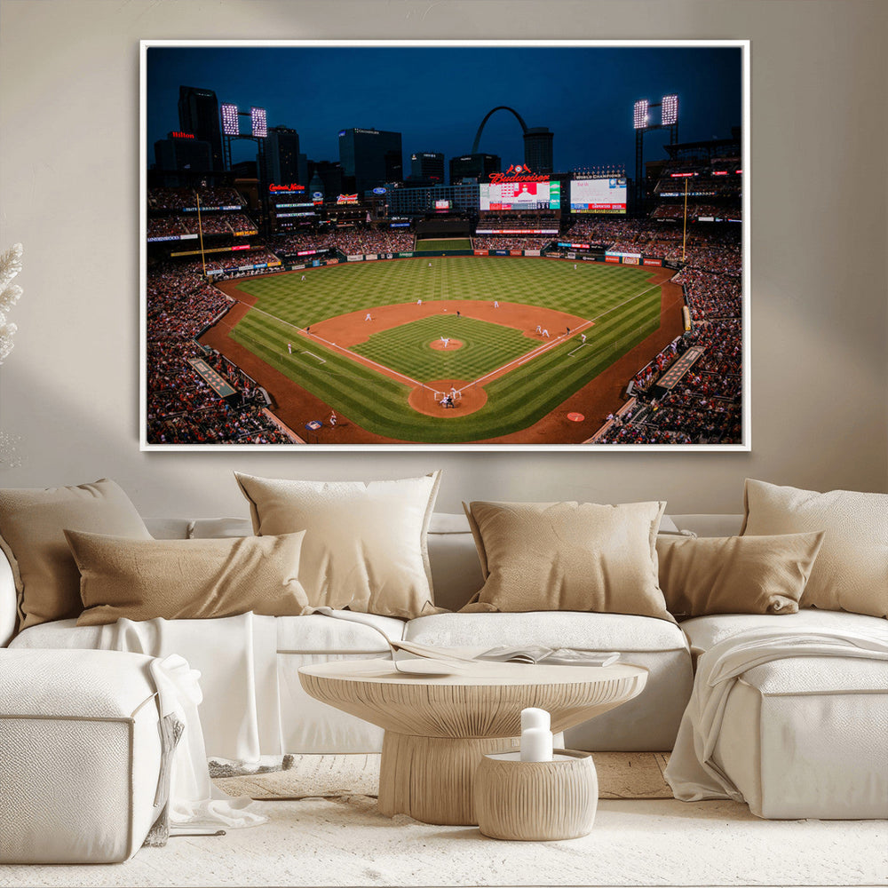 St. Louis Cardinals Baseball Team Print - Busch Stadium Wall