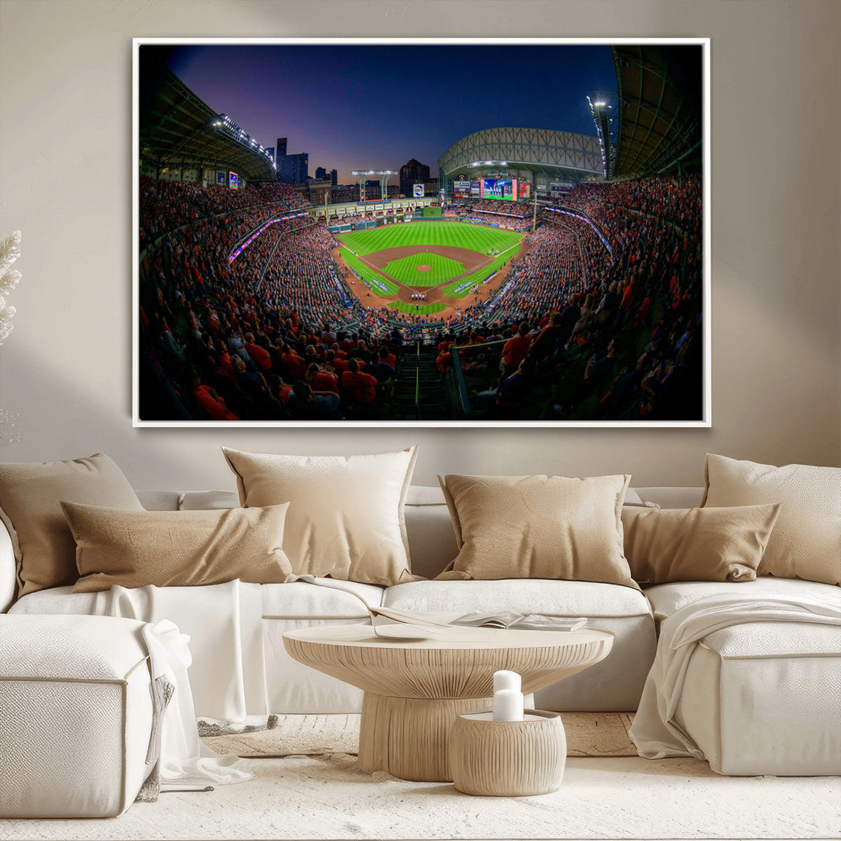 Houston Astros Baseball Print Canvas - Houston Minute Maid