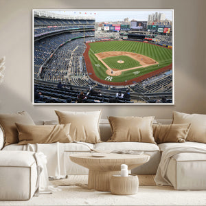 New York Yankees Baseball Team Print - Yankee Stadium Wall