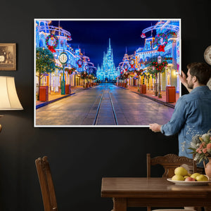 Disney Wall Art | Castle Large Wall Art Disney Magic Kingdom