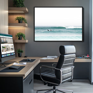 Surfing Wall Art Canvas Print – Framed Ocean Waves