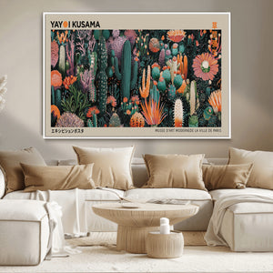 Yayoi Kusama Art Print Canvas – Abstract Mount Fuji Japanese