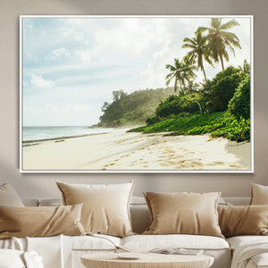 Relaxing Beach Wall Art Canvas Print – Framed Ocean View Art