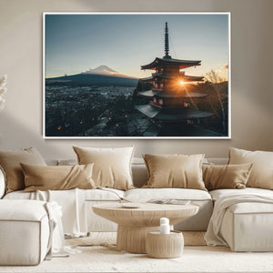 Mount Fuji Wall Art Canvas Print – Framed Japan Travel Art