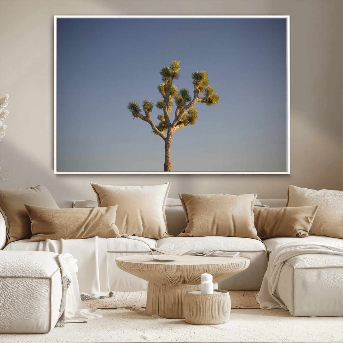 Joshua Tree Wall Art Canvas Print – Framed Southwestern
