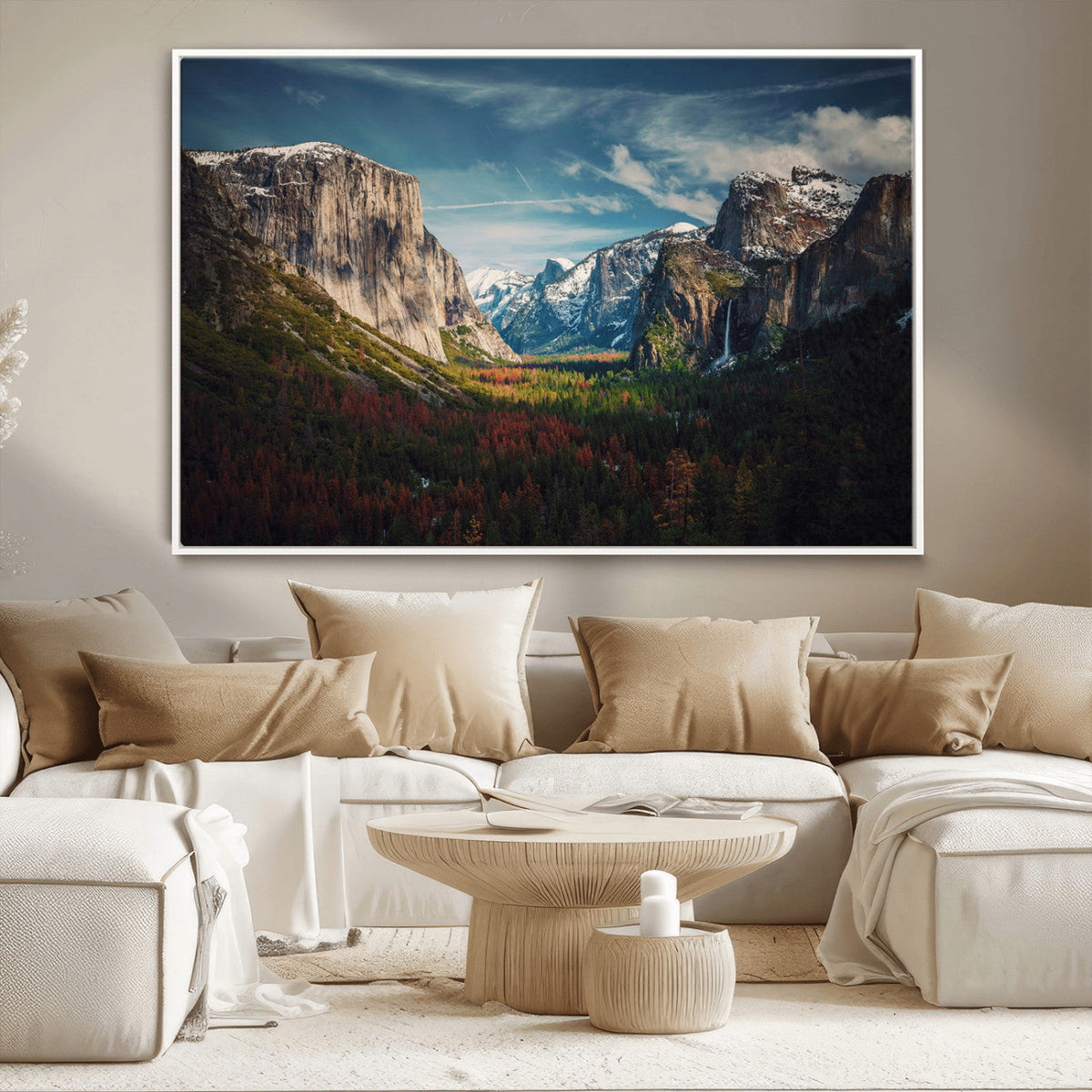 Yosemite National Wall Art Canvas Print – Framed Mountain