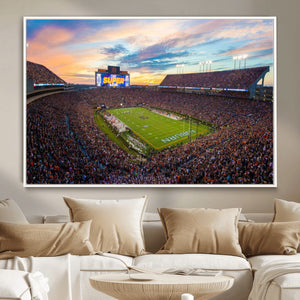 Jordan-Hare Stadium Wall Art Canvas Print, Football Stadium