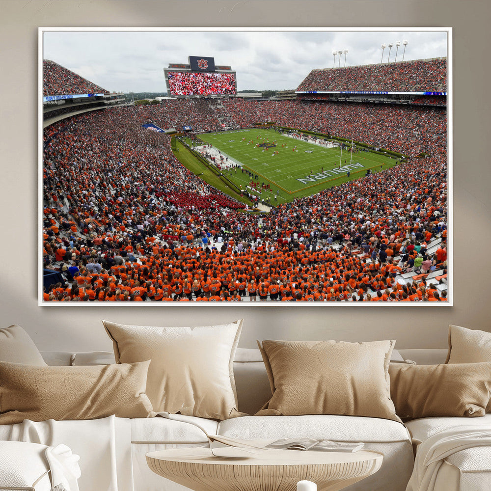 Jordan-Hare Stadium Wall Art Canvas Print, College Sports