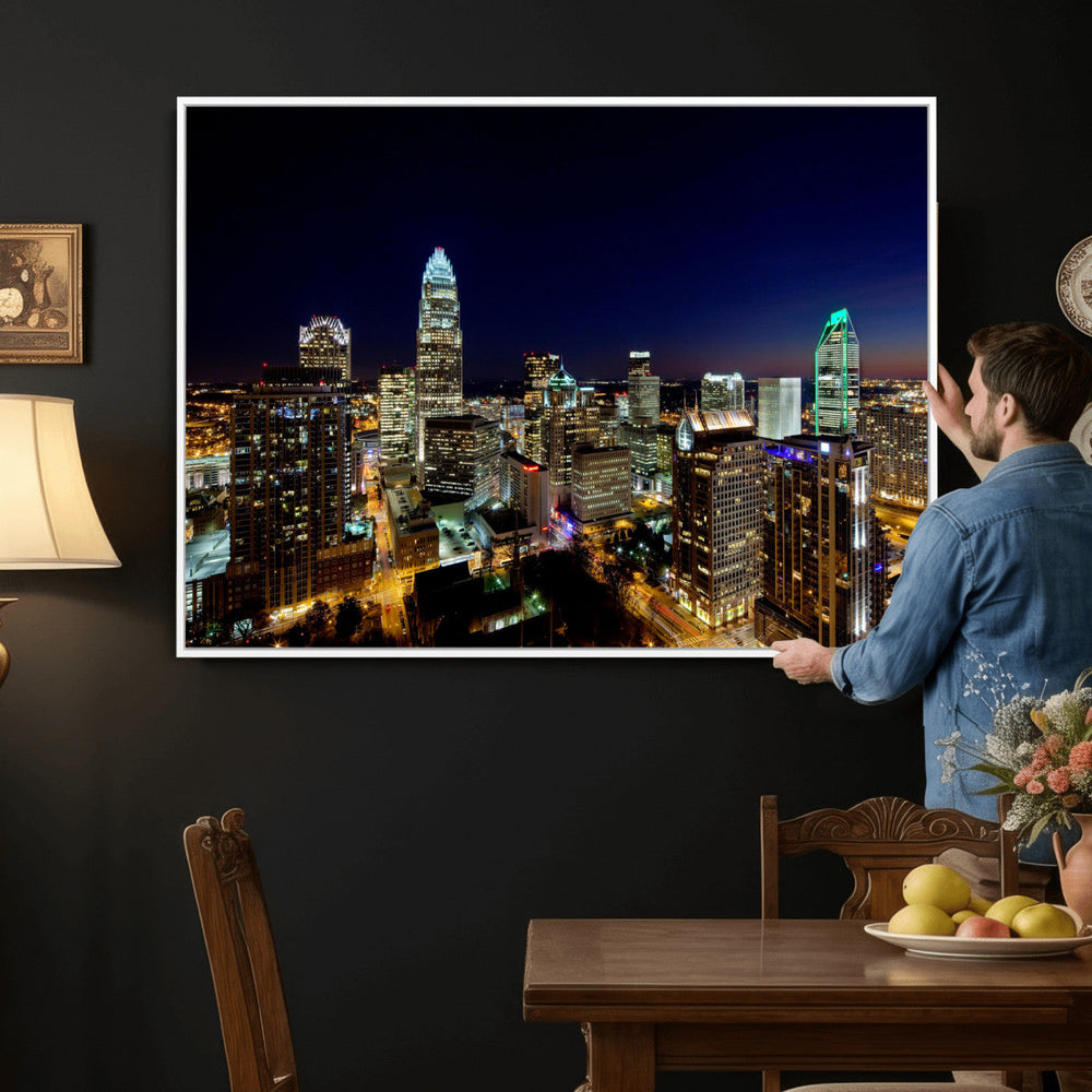 Atlanta Skyline Wall Art Canvas Print – Modern Cityscape