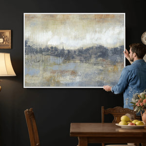 Abstract Neutral Landscape Painting Wall Art