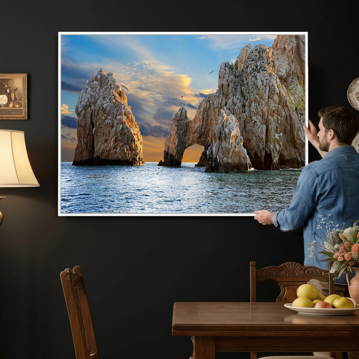The Arch Cabo San Lucas Ocean Arch Wall Art Canvas Print,