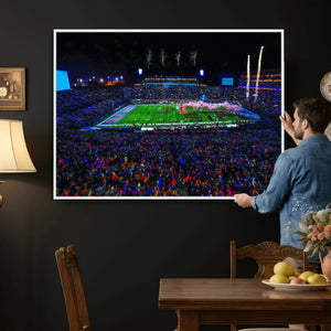 Ole Miss Rebels Vaught Hemingway Stadium Wall Art Canvas