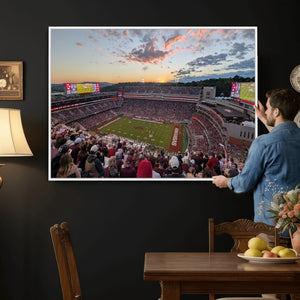 Donald W. Reynolds Razorback Stadium Wall Art Canvas Print –