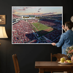 Donald W. Reynolds Razorback Stadium Wall Art Canvas Print –