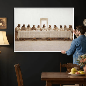 The Last Supper Wall Art Canvas Print, Jesus Christ Biblical