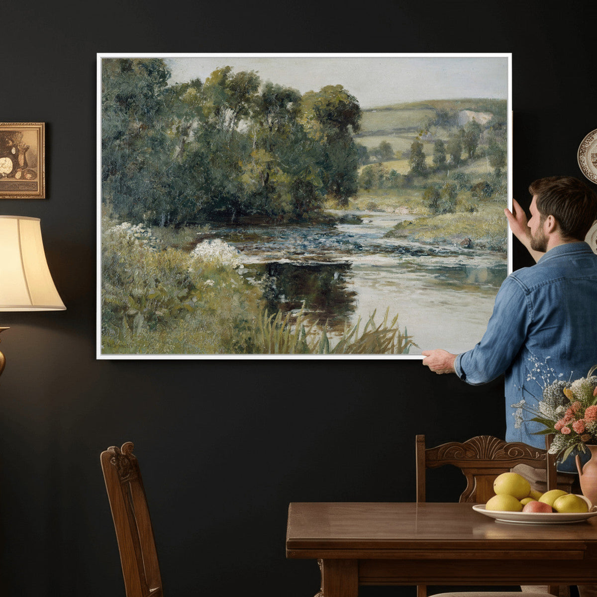 Edward Mitchell Bannister Streamside Wall Art Canvas Print