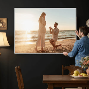 Custom Photo Framed Canvas Wall Art, Personalized Picture Print