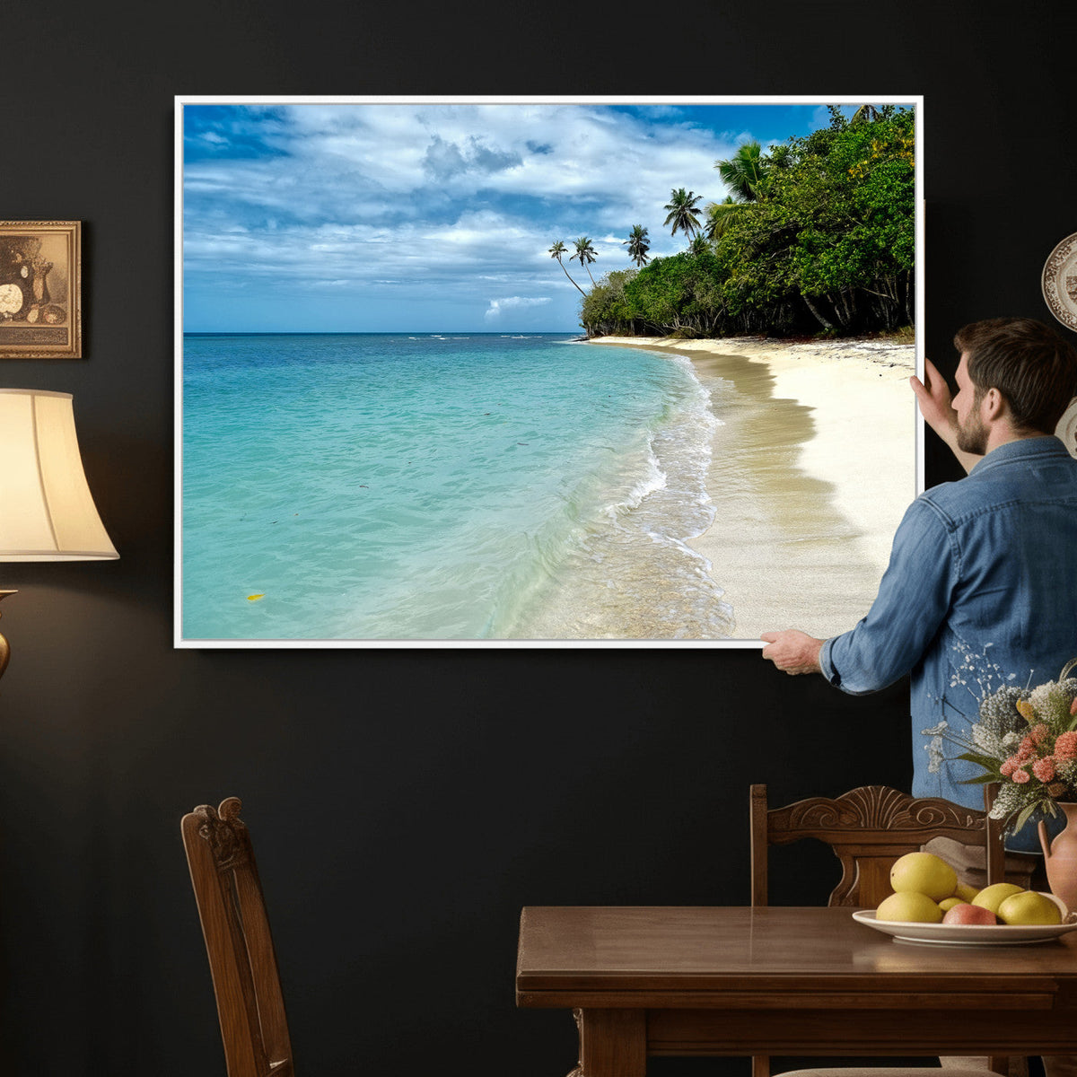 Puerto Rico Beach Paradise Wall Art – Tropical Coastal Print
