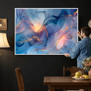 Colorful Abstract Canvas Wall Art Print, Vibrant Popup Color Art Print