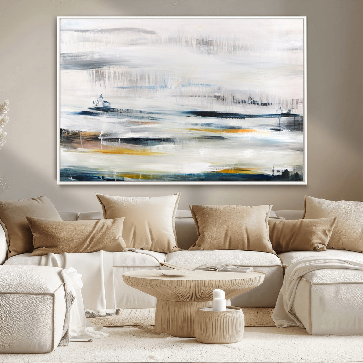 Soft Color Abstract Canvas Print