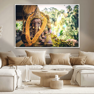 Hinduism Statue Wall Art Canvas Print