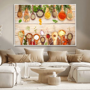 Kitchen Spice on the Table Wall Art, Kitchen Spice Wall Art
