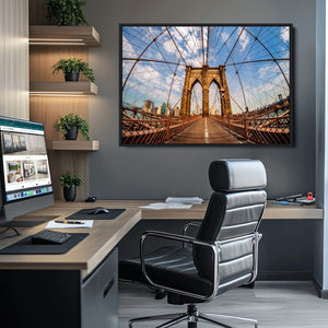 Brooklyn Bridge Manhattan Wall Art Canvas Print