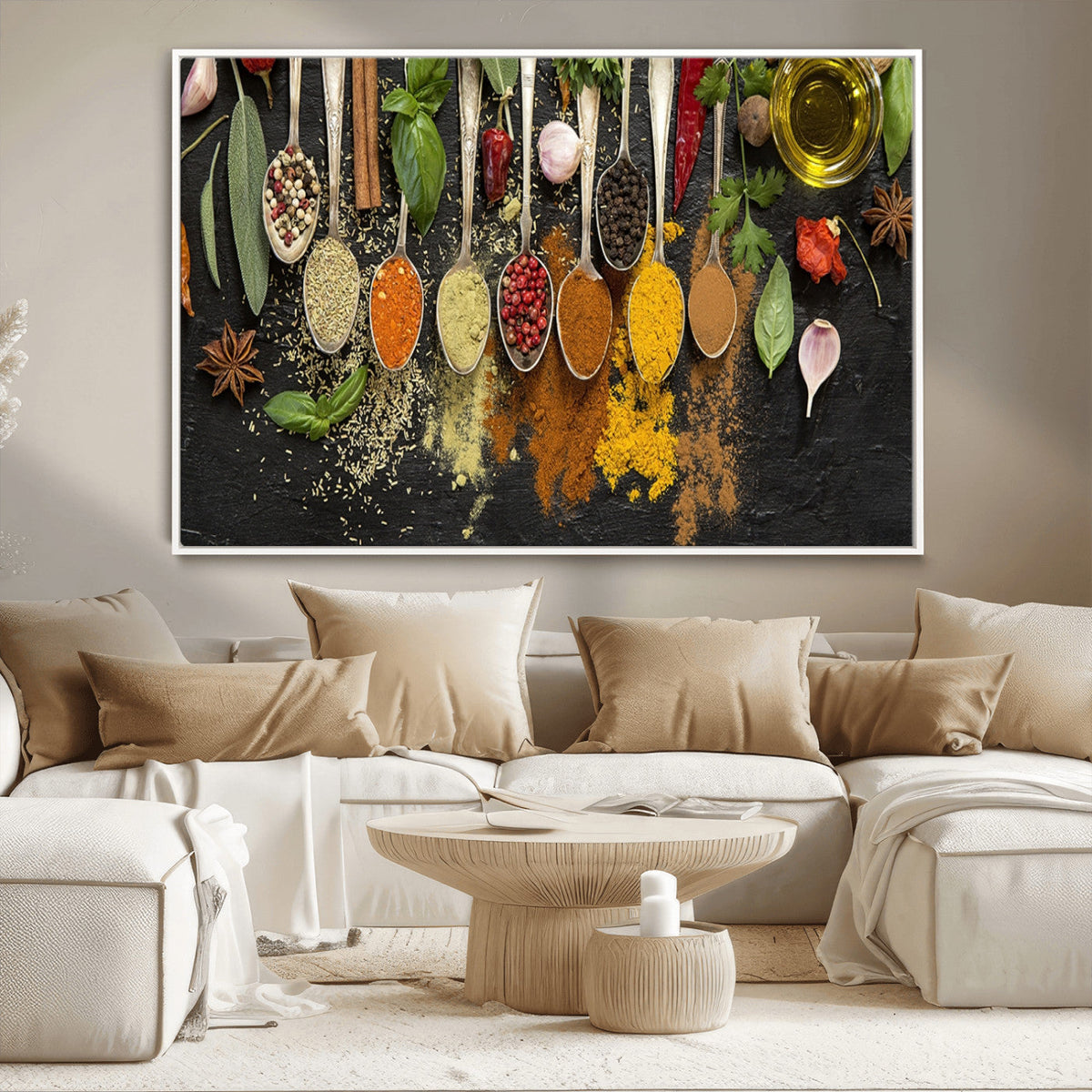 Kitchen Spice Wall Art Canvas Print