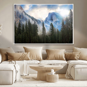 Half Dome Yosemite Calinia Wall Art Canvas Print El Capitan