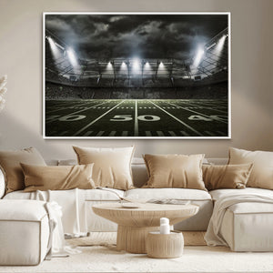 American Football Stadium Wall Art Canvas Print, Stadium