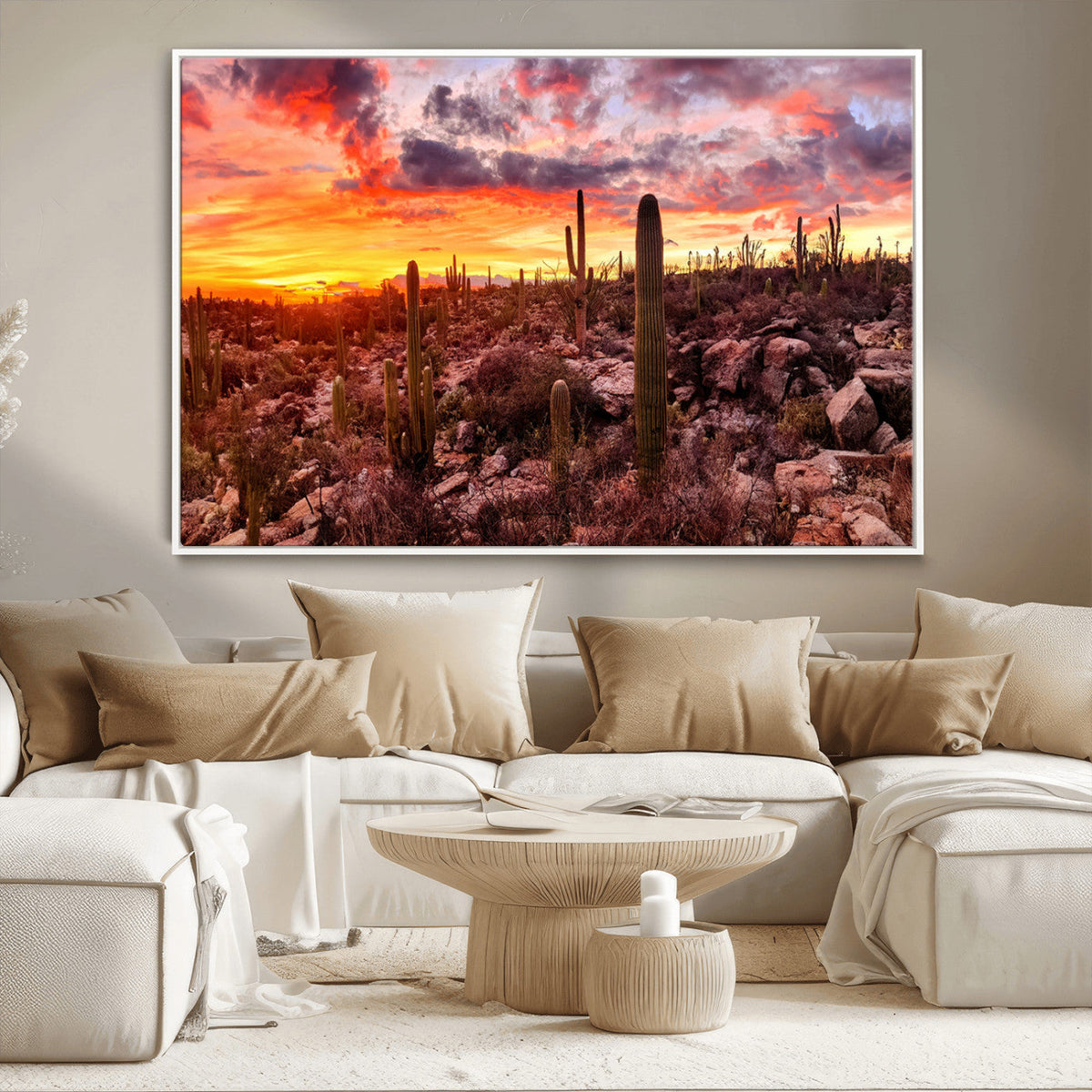 Arizona Desert Print, Western Cowboy Wall Art Print