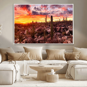 Arizona Desert Print, Western Cowboy Wall Art Print