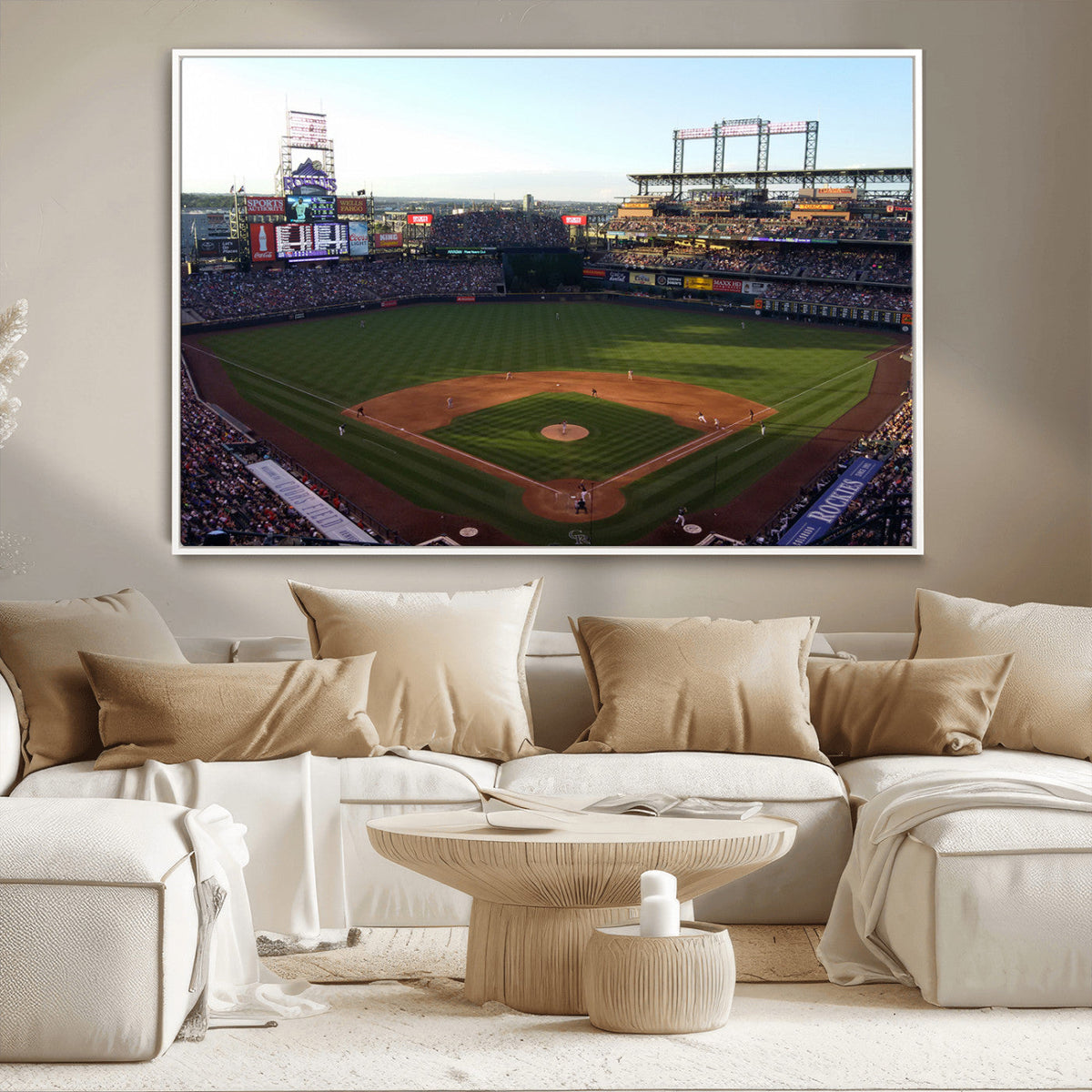 Colorado Rockies Coors Field Wall Art Canvas Print - MLB