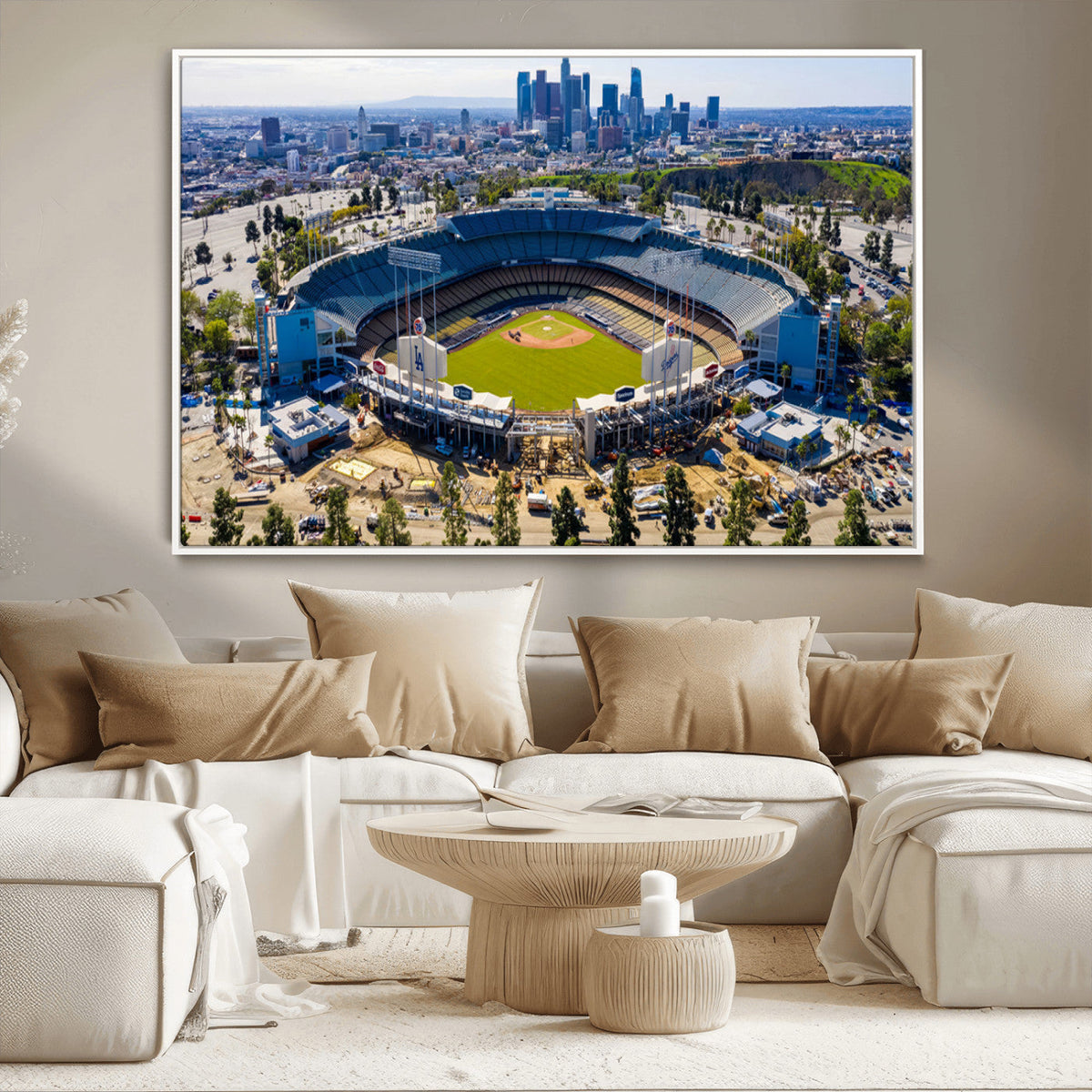 Los Angeles Dodgers Dodger Stadium Wall Art Canvas Print -