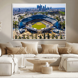 Los Angeles Dodgers Dodger Stadium Wall Art Canvas Print -
