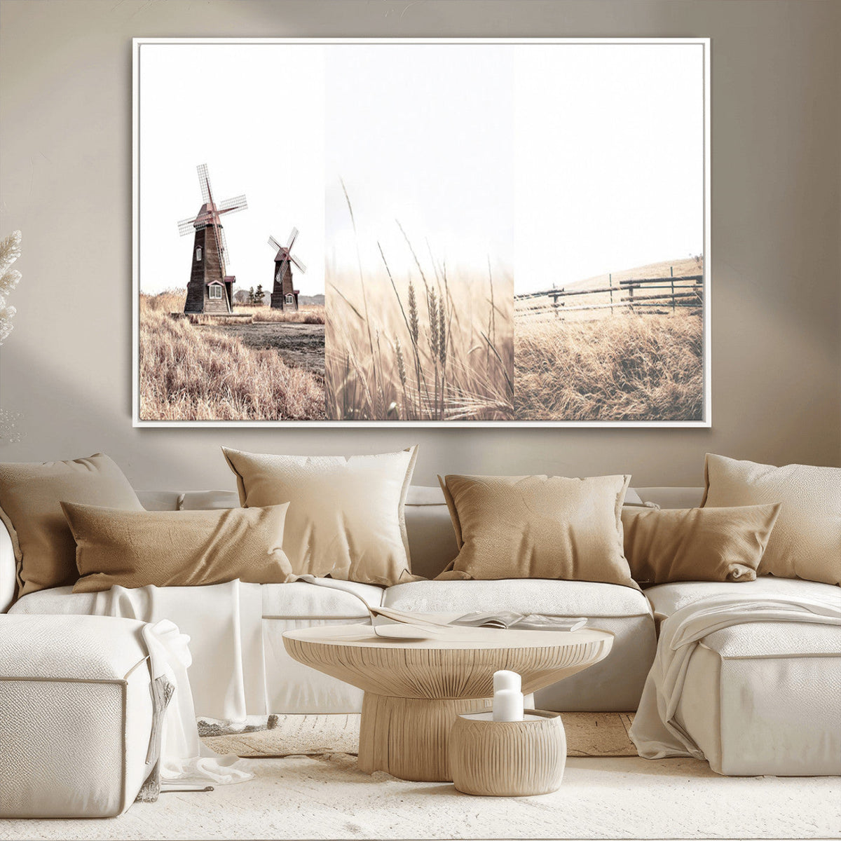 Farm Prints Set, Farmhouse Wall Art Canvas, Country House