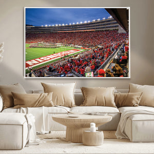 Wisconsin Badgers Football Team Print - Madison Camp Randall