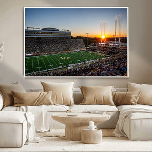 Demon Deacons Football Team Print Canvas- Winston-Salem