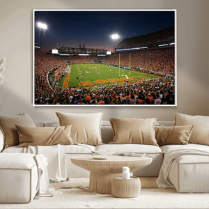 Clemson University Tigers Art Print, Football Team Print -