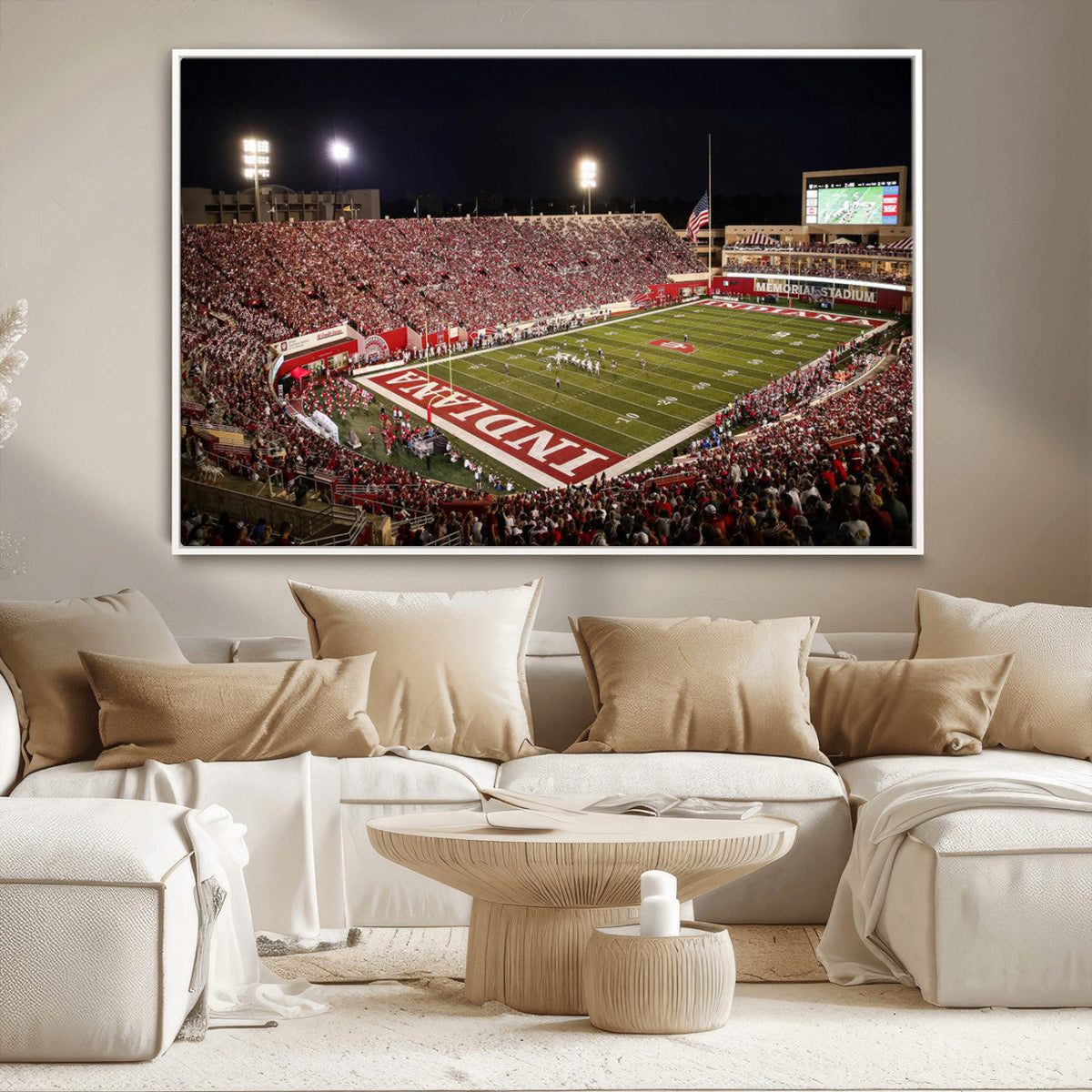 Indiana University Hoosiers Football Team Print Canvas -