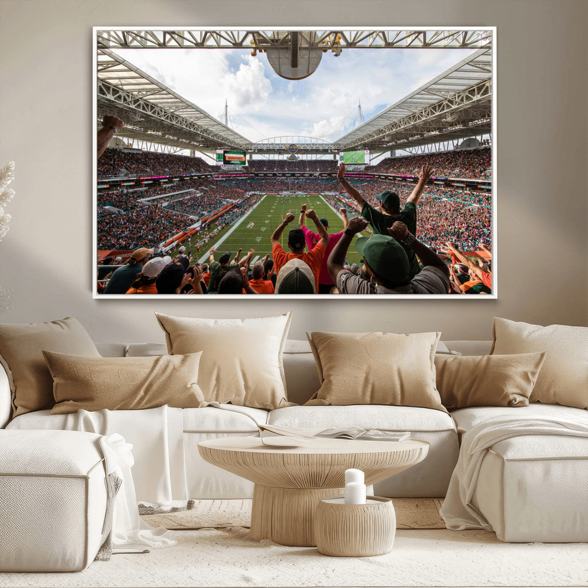Miami Hurricanes Football Team Wall Art Print - Miami Hard