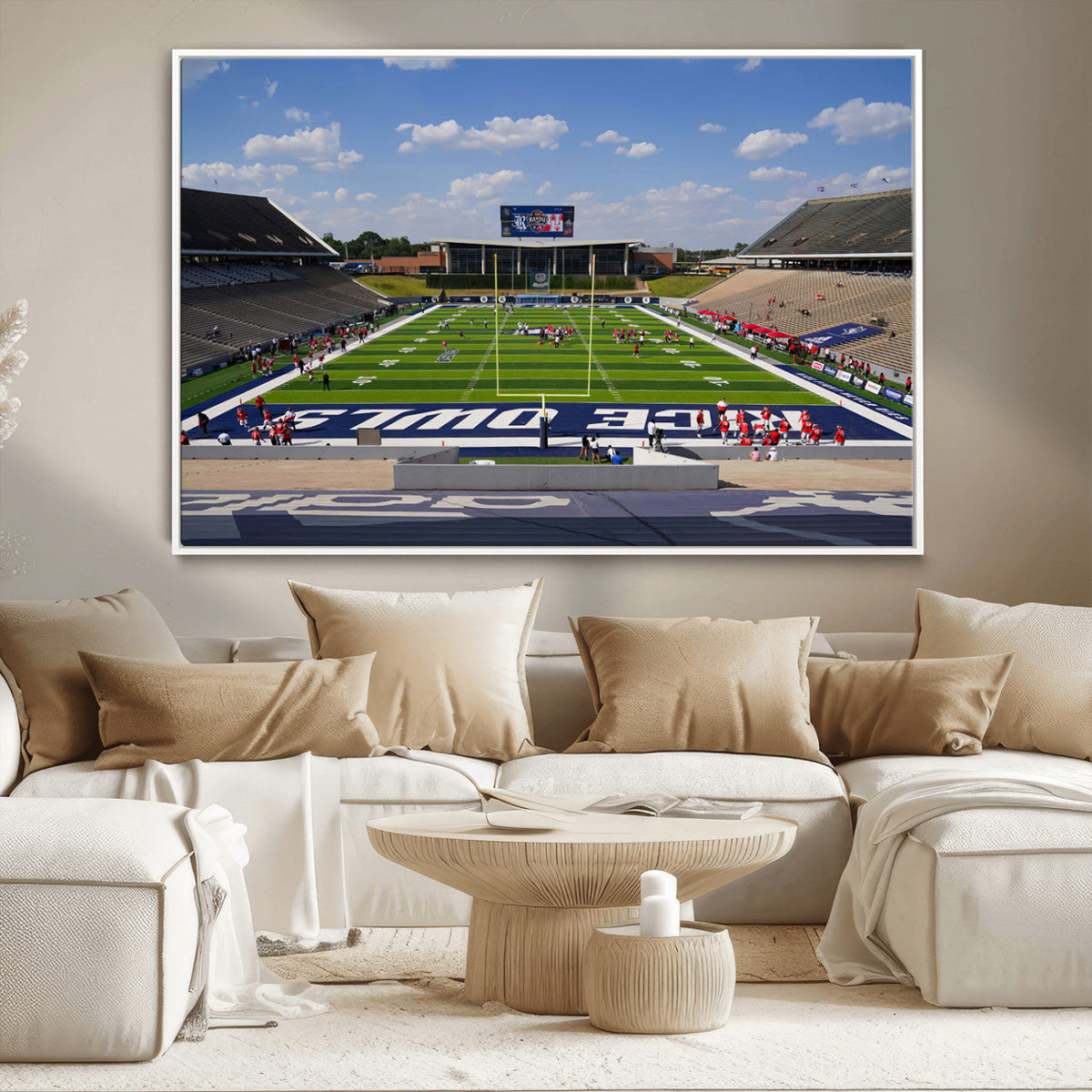 Rice University Owls Football Team Print - Houston Rice