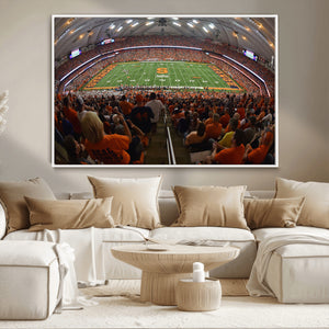 Syracuse University Orange Football Canvas Print, Football