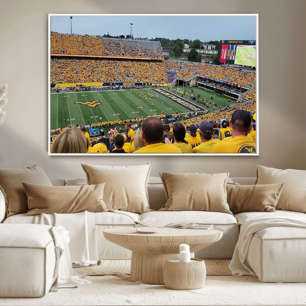 Puskar Stadium Canvas Print Wall Art - Morgantown Print -