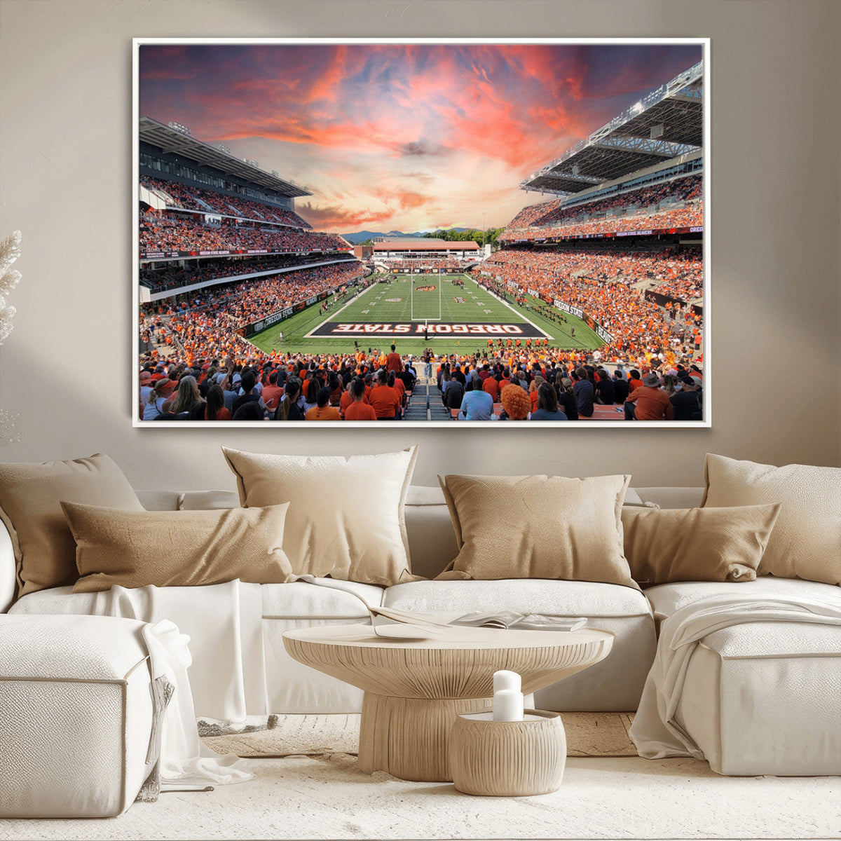 Oregon State Beavers Football Team Print - Corvallis Reser